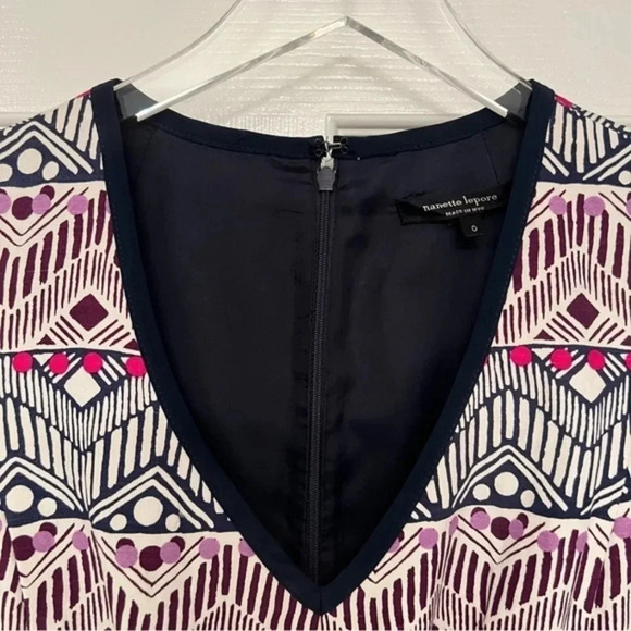 Nanette‎ Lepore Silk & Linen Dress Fit & Flare - Picture 4 of 7